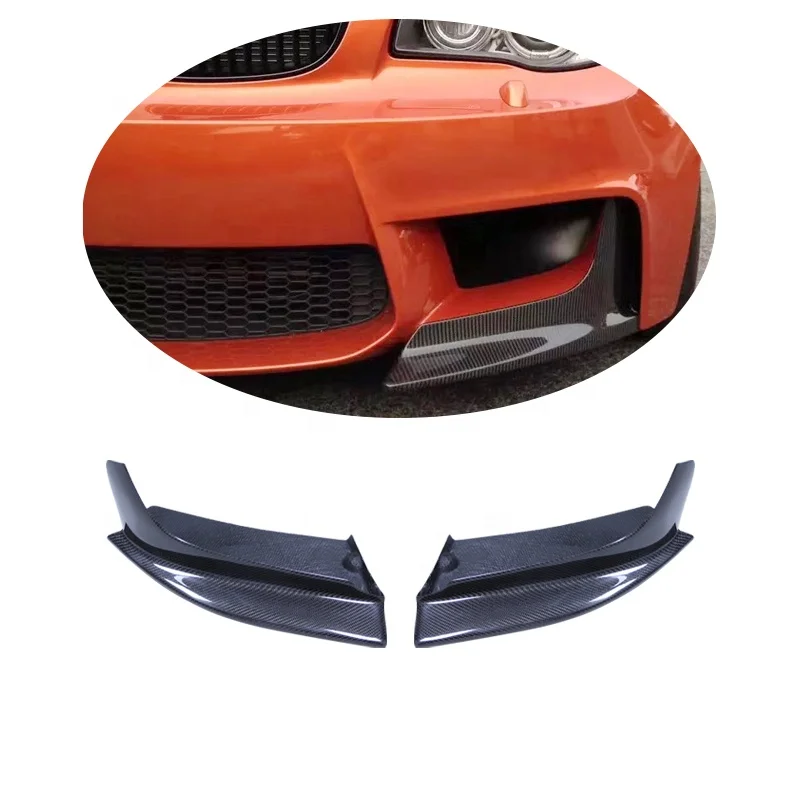 

Front Bumper Lip Side Rocker Winglet Splitters Flaps for BMW E82 1M Carbon Fiber Splitters Canards