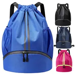 Foldable Waterproof Gym Bag Fitness Backpack Drawstring Shop Pocket Hiking Camping Beach Swimming Men Women Sports Bags