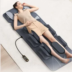 Multi-functional Massager for Neck, Lumbar Vibration Massage Mattress,Electric Massage Pad Heating Air Bag Full Body Massage Mat