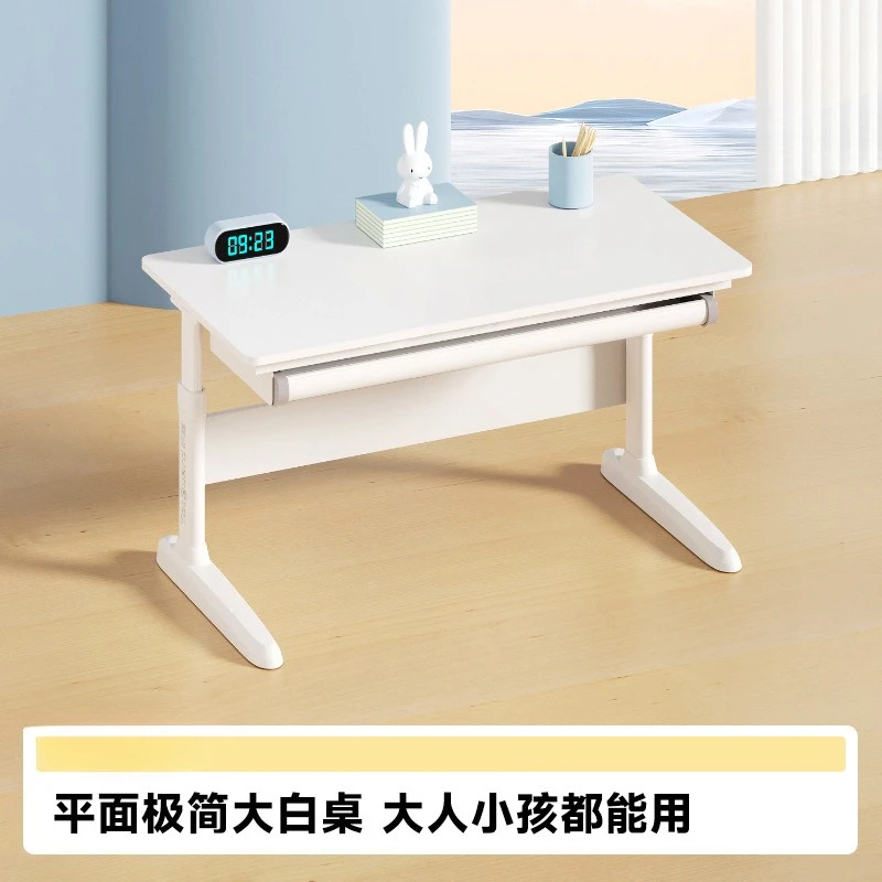 Household adjustable desk, primary school student writing desk liftable and chair cover