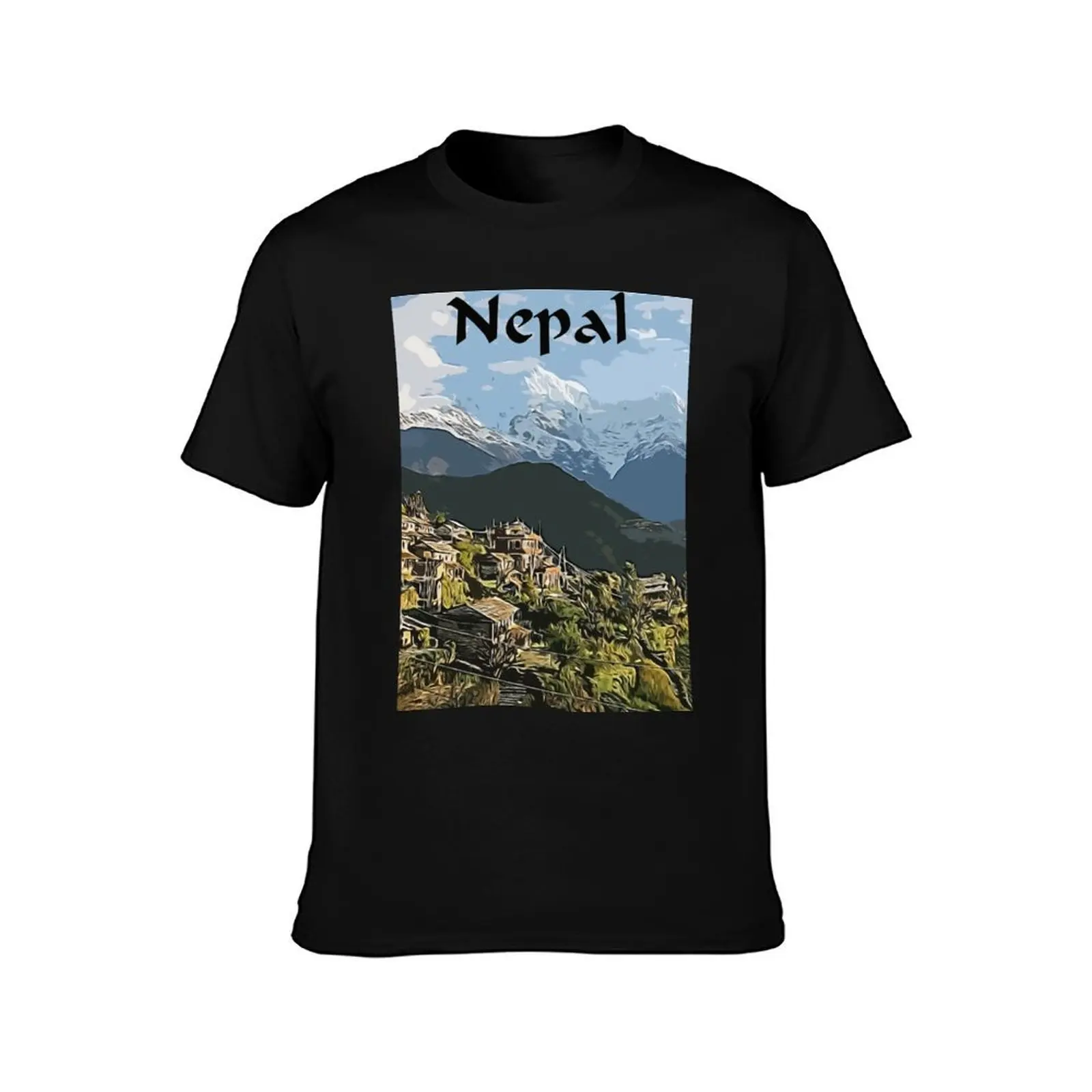 Nepal Travel Vector T-Shirt mens graphic t shirts T-Shirt