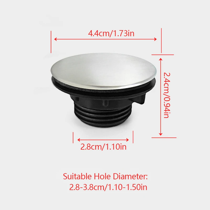 1PC Blanking Plug Faucet Hole Cover Plate Stopper Cover Stainless Sink Hole Cover Sink Tap Hole Kitchen Kitchen Gadge