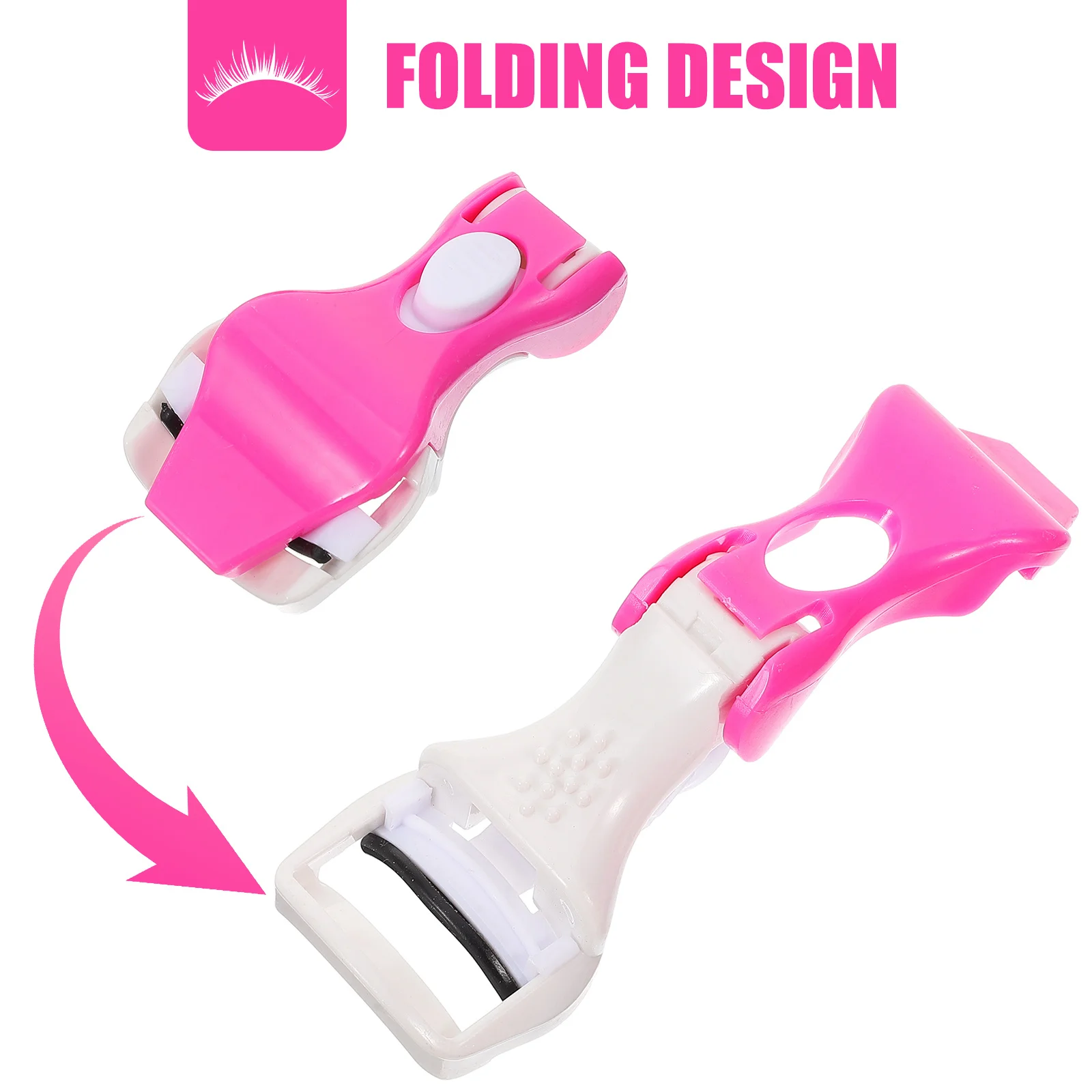 

10Pcs Eyelash Curler Portable Eye Lash Tool Gentle Design for Natural Long Lasting Curl Easy Grip Manual Eye Lash Curler Refills