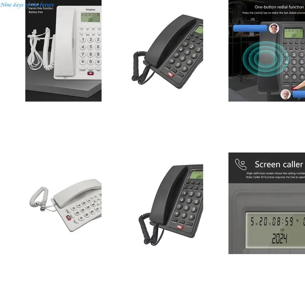Fixed Landline Phone Desktop Telephone for Corporate Offices and Hospitality E65A