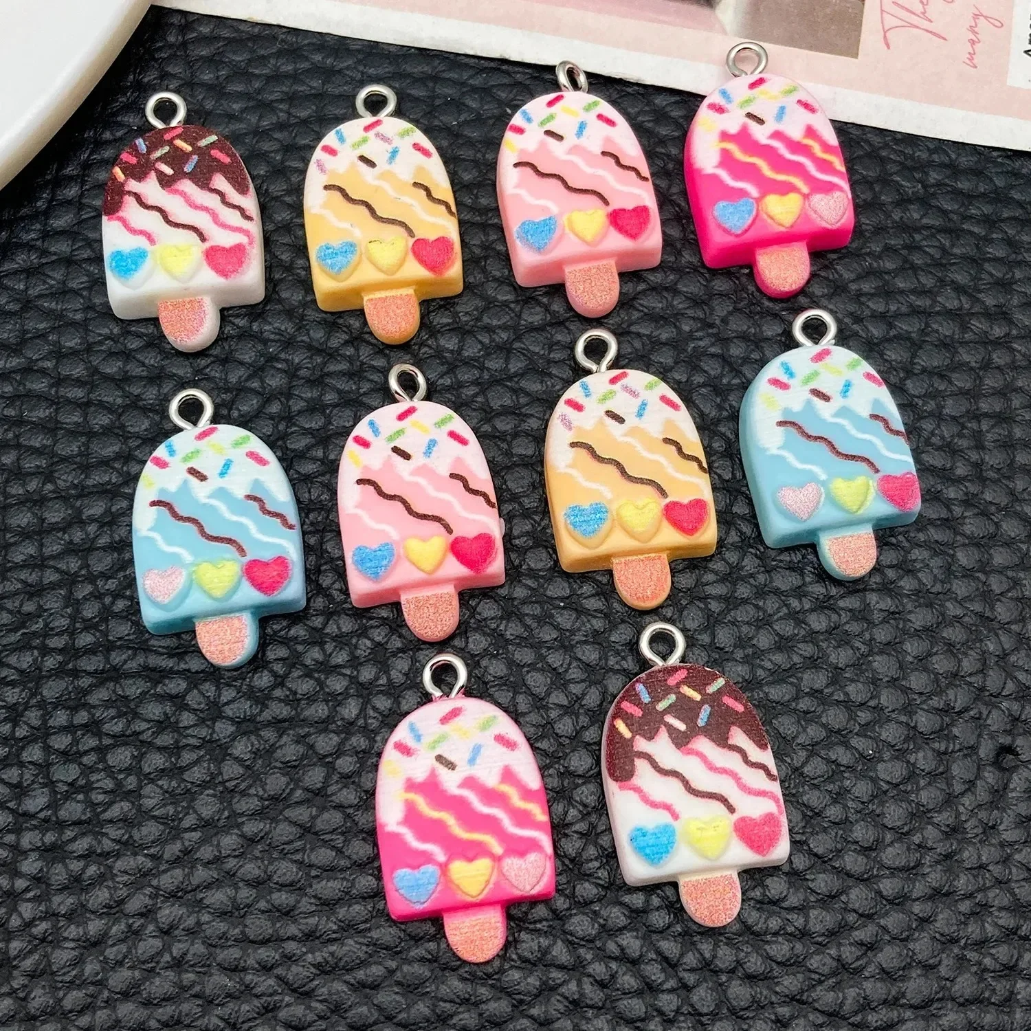 10Pcs Cute Fashion Ice Cream R - đánh giá và giá Resin Crafts Diy