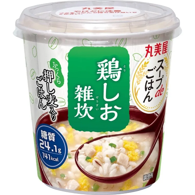丸美屋食品 スープのどんぶり 鶏塩ご飯粥 70.3g×6パック 送料無料 国内発送