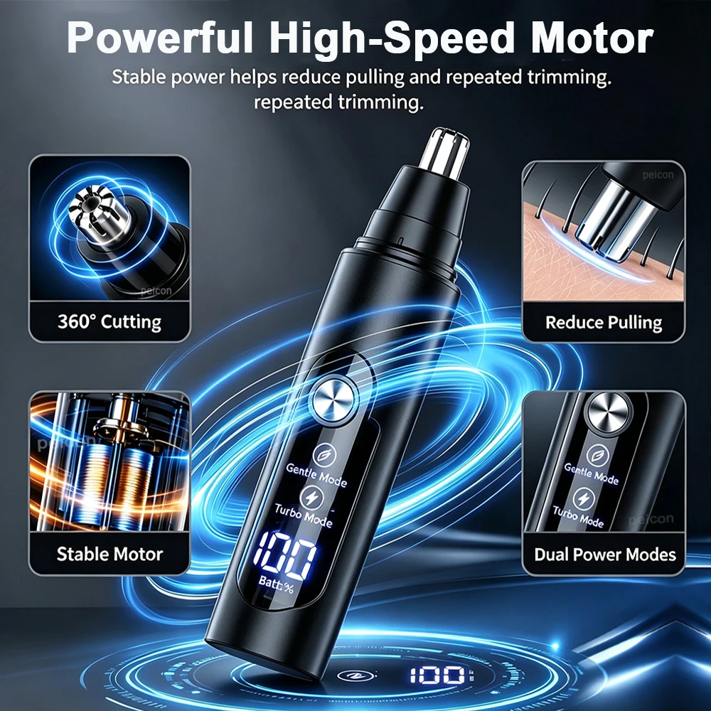 Nose Hair Remover for Man Portable Rechargeable Nose Hair Shaver Pocket Mini Men's Electric Hair Trimmer for Nose and Ears image 3