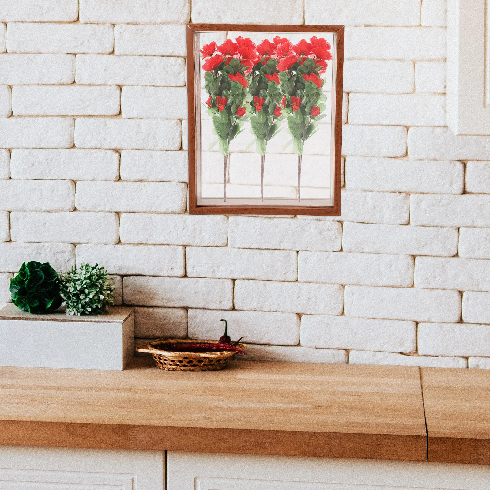 Wooden Specimen Display Frame Shadow Box for Dried Flowers Pressed Plants Butterflies Keepsakes Home Decor Living Room Bedroom