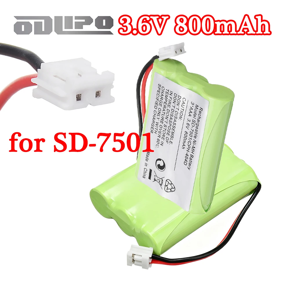 3.6V 800mAh NiMH 3*AAA Cordless Home Phone Battery for Motorola SD-7501 V-Tech 89-1323-00-00 AT and T Lucent 27910 CPH-464D