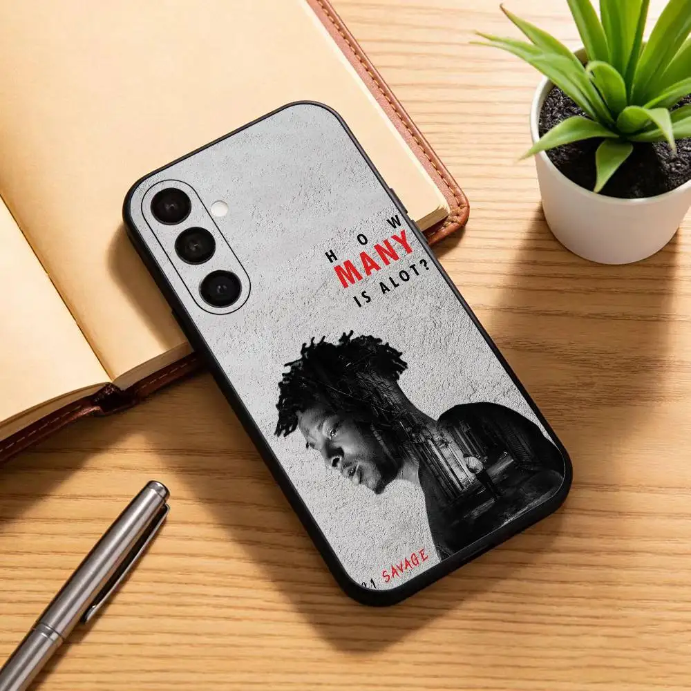 21 S-Savage Poster Telefoonhoesje voor Samsung Galaxy A20,21s,22,31,32,52,53,72,73,80,91 Zachte zwarte schaal