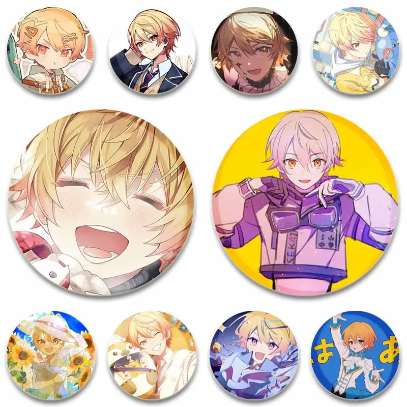 Cartoon Idol Tenma Tsukasa Coin Badges Custom Anime Game Project Sekai Brooch Badges for Bag Shirt Jewelry Gift for Kids Friends