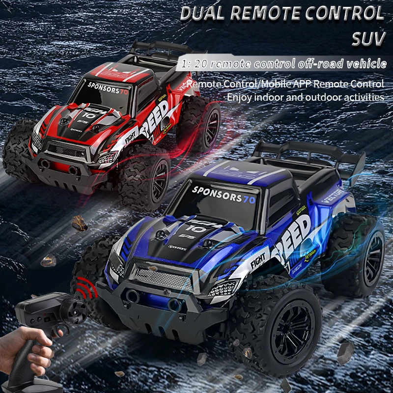 

Remote Control Off-road Vehicle - Variable Speed Light Remote Control High-speed Toy Car - Bigfoot Climbing Car Toy - RC Mode Ra