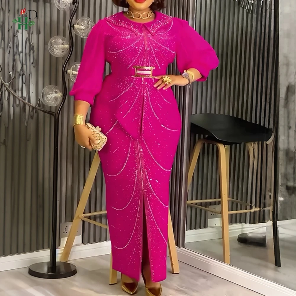 2026 Новые модные африканские вечерние платья для женщин Dashiki Ankara, свадебное вечернее платье больших размеров, элегантное мусульманское платье макси в Турции