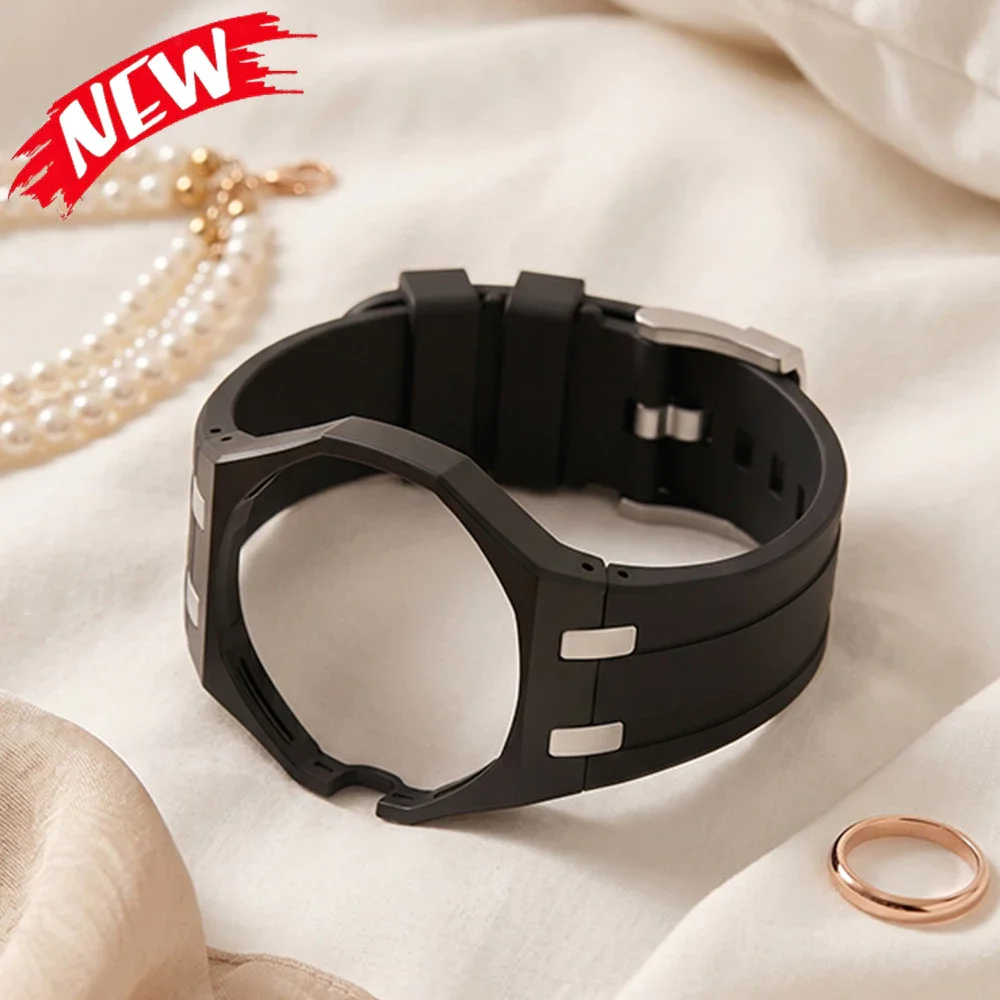 2in1 Case+Strap For Swatch x AP Royal Pop Pocket Watch Change to Wristwatch Silicone Bracelet All-around Protection Accessories
