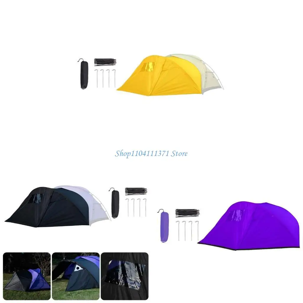 

P9FC Camping Tent Extended Front for Outdoor Family Camping Beach Tent Easy to Setups
