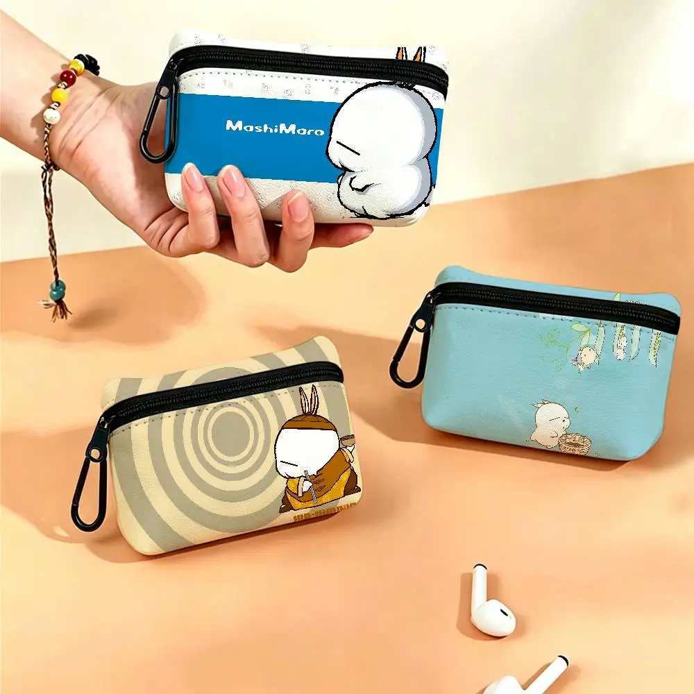 M-MashiMaro Wear-resistant Oxford Cloth Coin Purse Portable Backpack Hanging Card Storage Bag