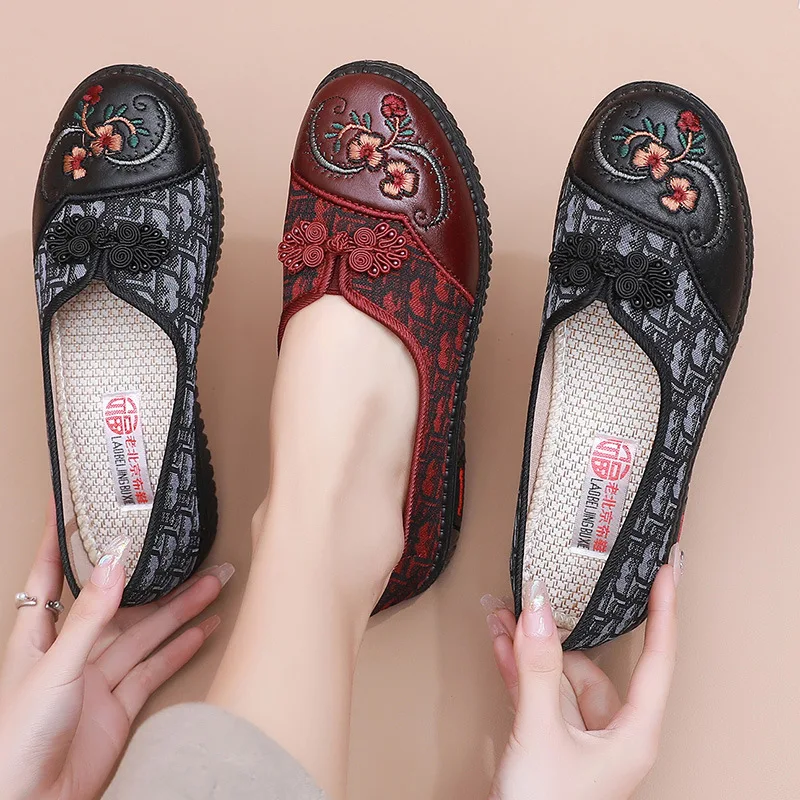 Winter Women Flats Ballet Shoes Ladies Sneakers Comfortable Casual Shoes Female oft Flat Non-slip Loafers Cotton Shoes