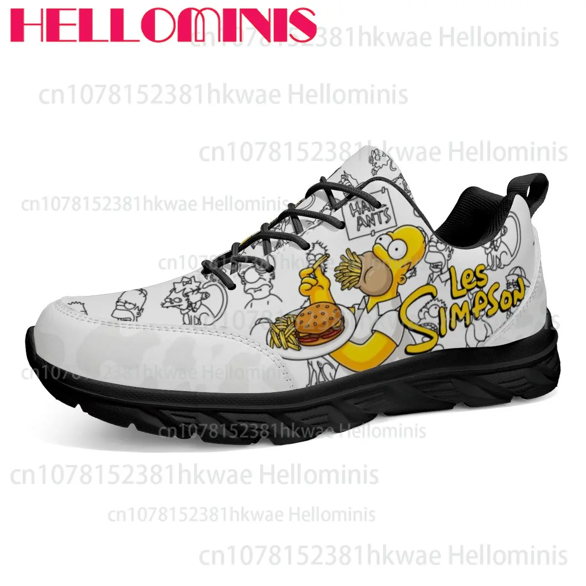 

Simpsons Funny Cartoon Pattern Boys Girls Comfortable Lightweight Non-slip Unisex Soft Sole Men's Shoes Women's Shoes Gift