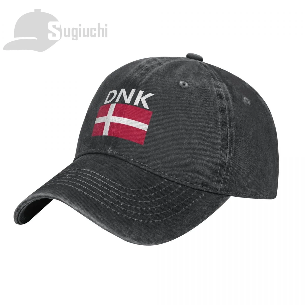 Denmark Flag With Letter Washed Cotton Cap Gorras Snapback Caps Baseball Dad Outdoors Travel Sun Hats Casquette