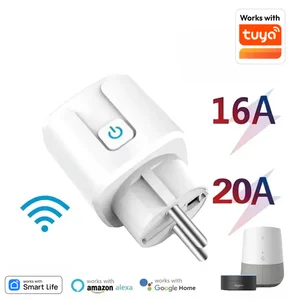 Smart shifting Wi-Fi UE 16/20A, with energy monitoring, voice control, works with Tuya Alexa, Google Home, Smart Life 8 Main Sales Power Accumulator 220V - №1