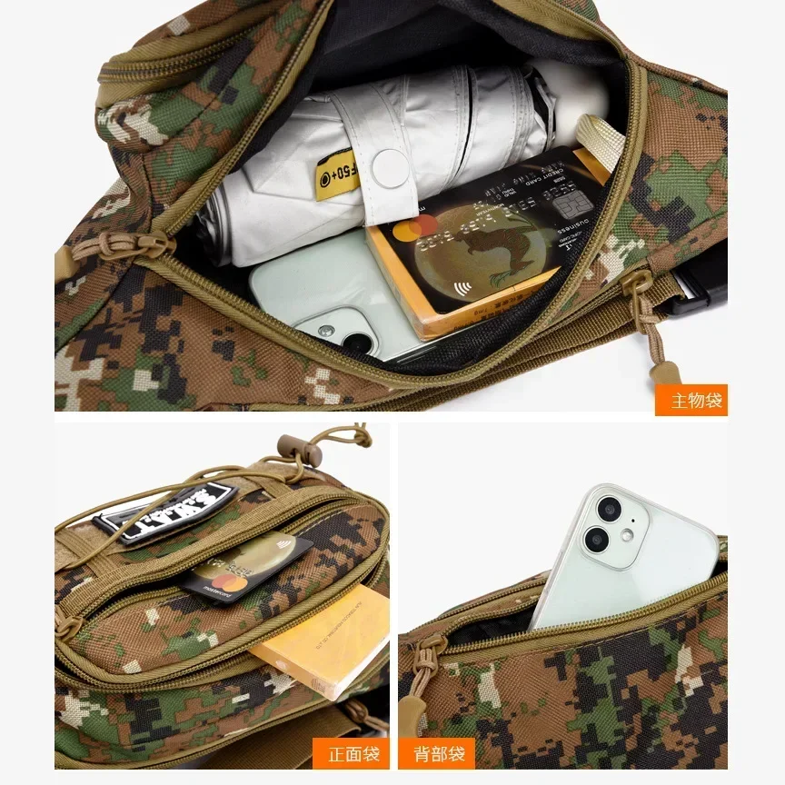 Chest Bag Men New Leisure Waist Fashion Trend One Shoulder Chest Bag Outdoor Sports Multi Functional Crossbody Bag