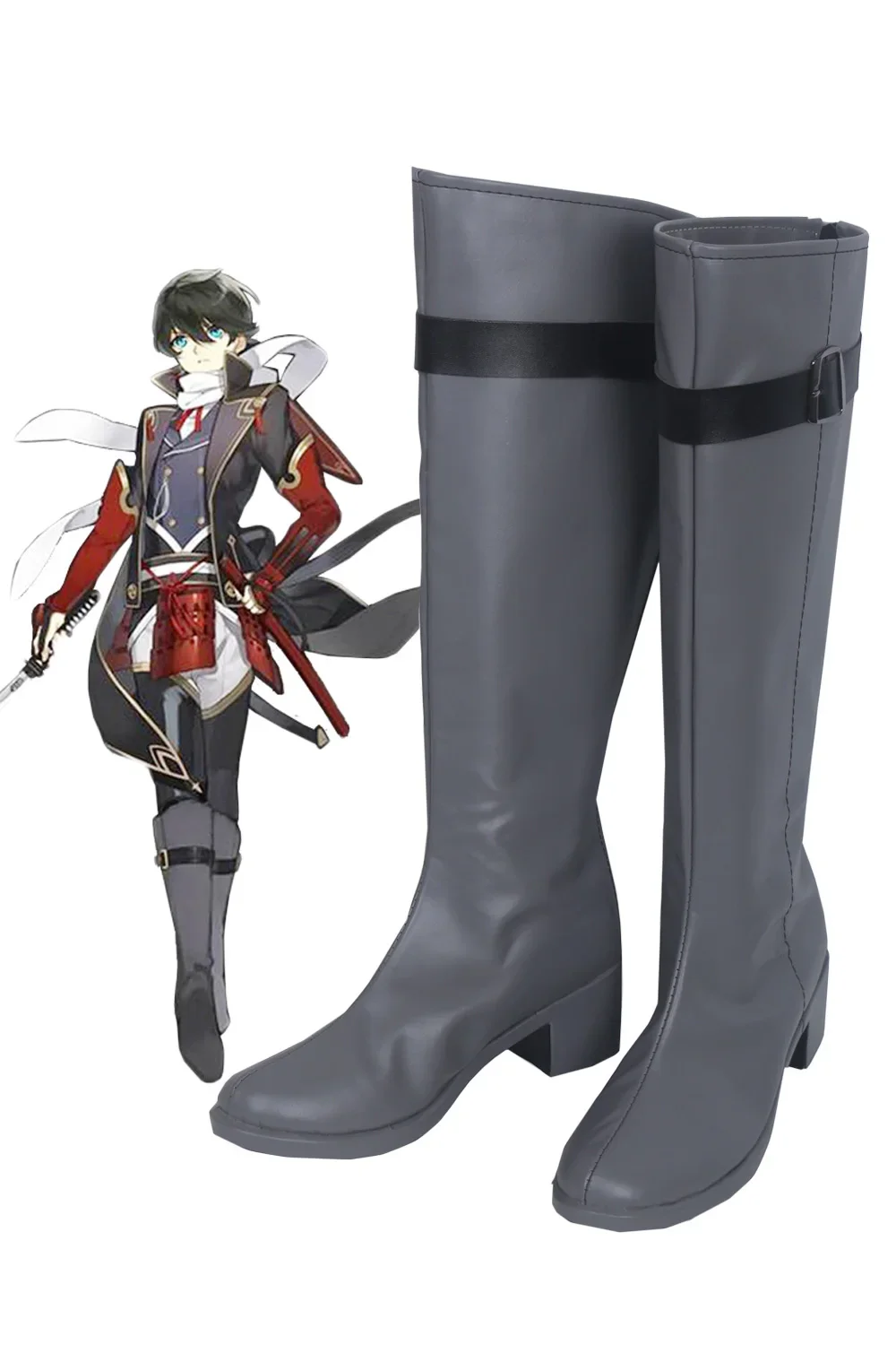 

Touken Ranbu Wakizashi Horikawa Kunihiro Kiwame Cosplay Boots Shoes Custom Made