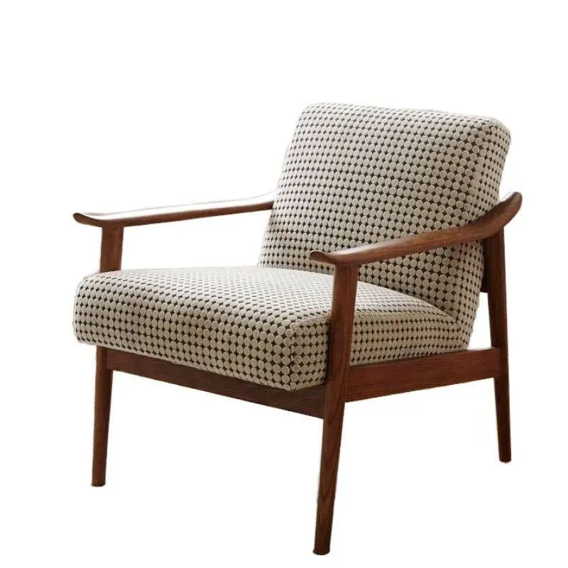 

Simple home furniture Solid wood cotton single seat sofa Handmade living room sofa chair