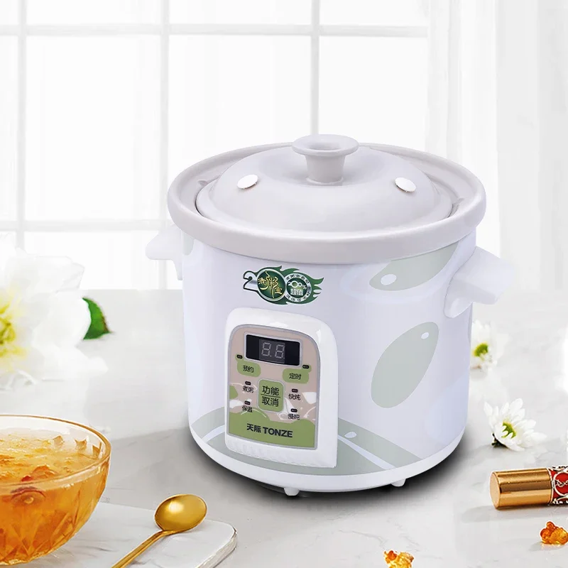 a Porridge - Making Artifact, Skyline Ceramic Electric Stew Pot - Ideal for Households,Great for Soup, a Healthy Choice