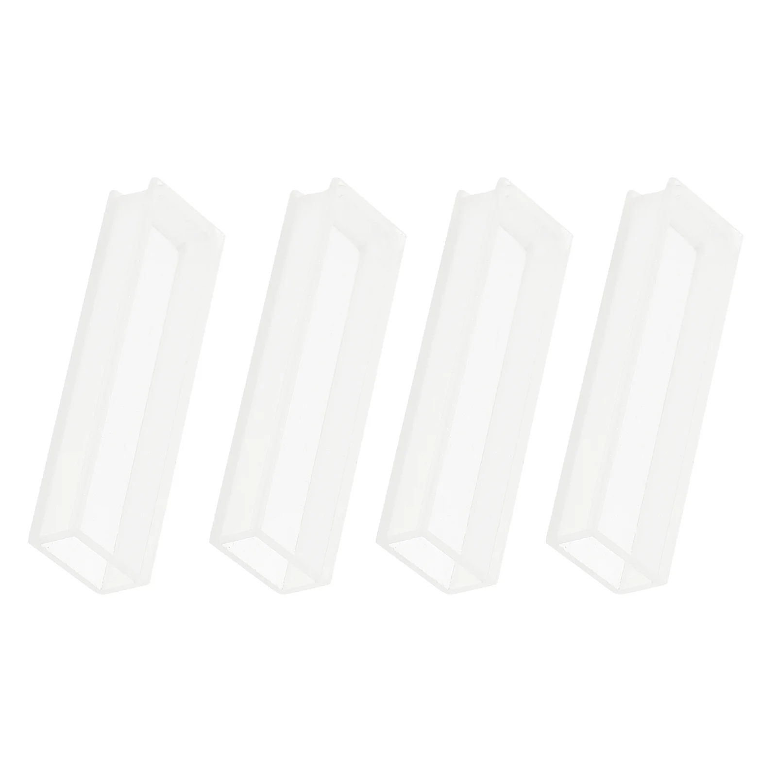 4Pcs Optical Glass Cuvette Set for Spectral Analysis 5mm High Grade Transparent Laboratory Sample Comparative Analysis