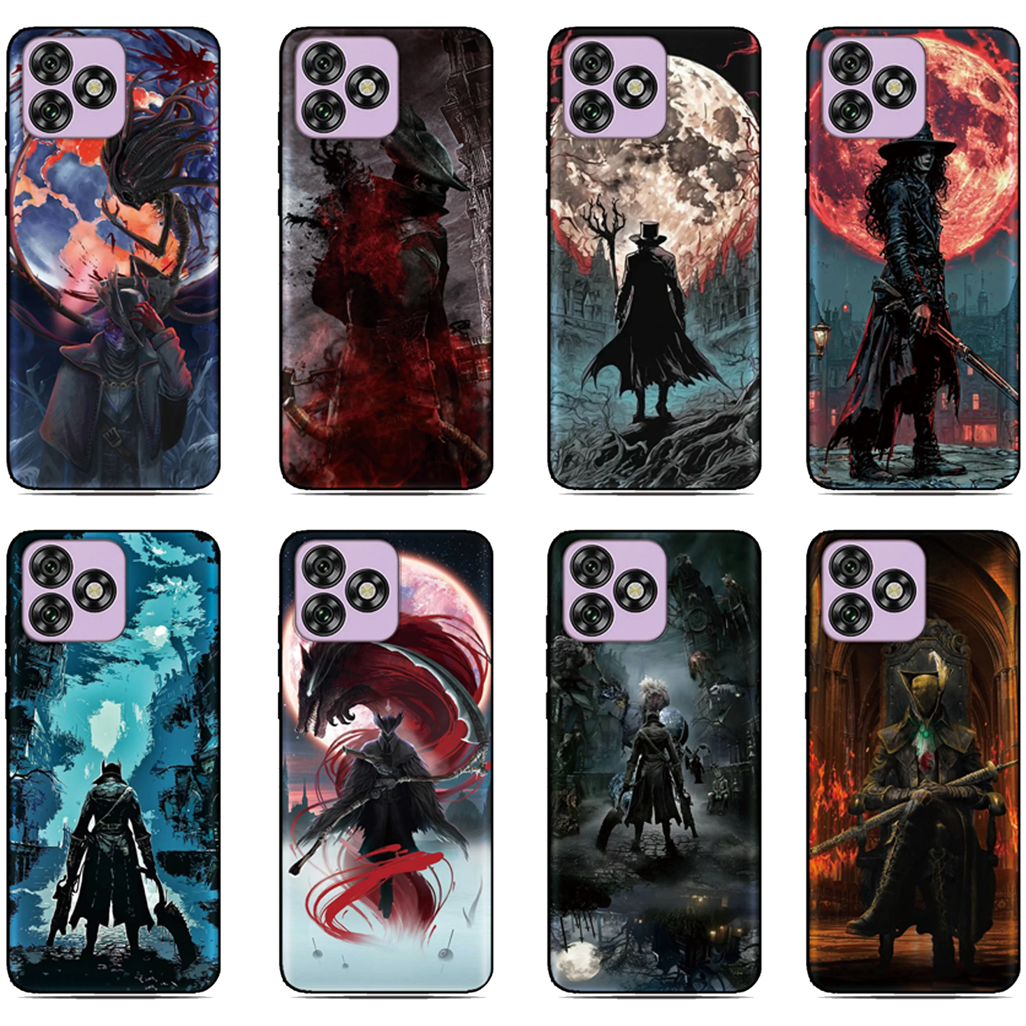 Funda de teléfono Bloodborne Anime para LG Wing Velvet K40 K42 K61 K52 K51 K50 K51s K41s Q6 Q7 G8 G7 G6 G8X V50 V60 ThinQ Stylo 6