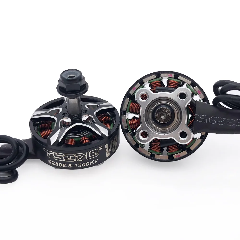 2806.5 V8 فرش السيارات 1300KV ل 6/7/8 بوصة FPV سباق طويلة المدى حرة الطائرة بدون طيار كوادكوبتر مولتيكوبتر RC نموذج الملحقات #4