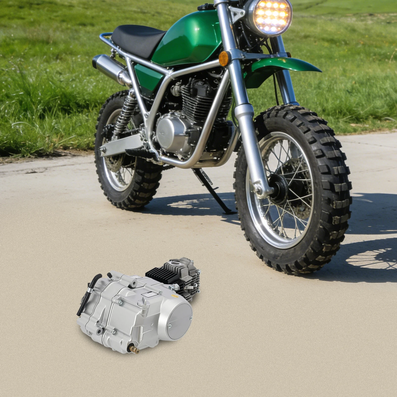 BYMAOCAR 140CC 4 Stroke Racing Complete Engine Motor, Fit for Pit Dirt Bike SSR Apollo Coolster 125CC XR50 ATC70 ST90K1 CS90