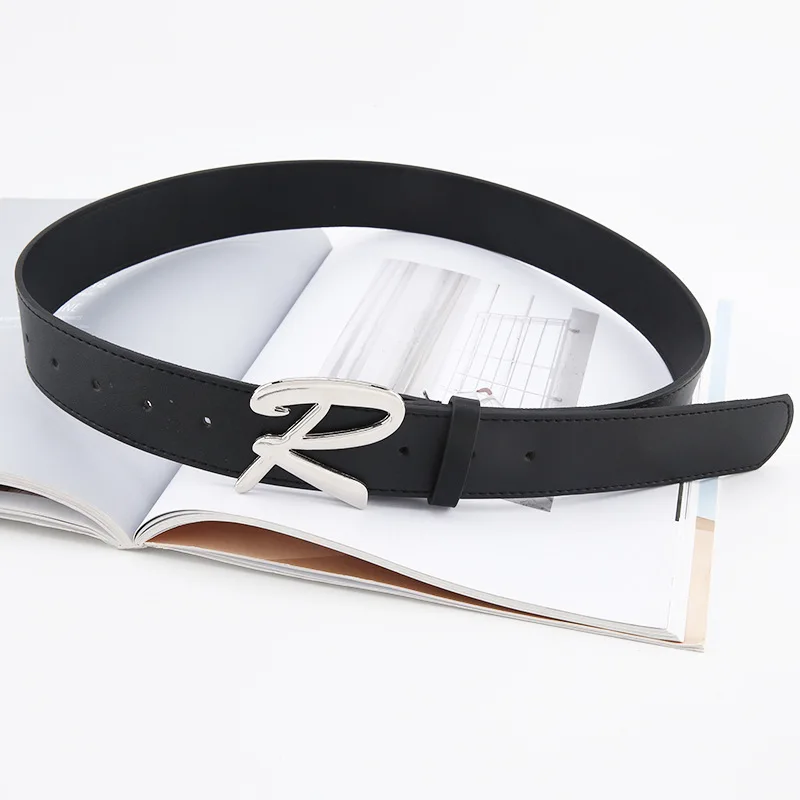 New Fashion Women's Belt Metal Buckle Simple Casual Decoration Everyday Versatile Jeans Belt Retro Dress Women's Belt