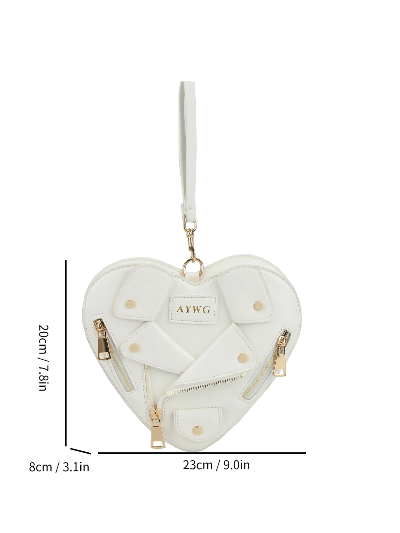 Motorcycle Style Clothes Shape Crossbody Bag Y2Y Spice Girl Style Shoulder Bag Women Heart Shape Handbag Love Messenger Bag