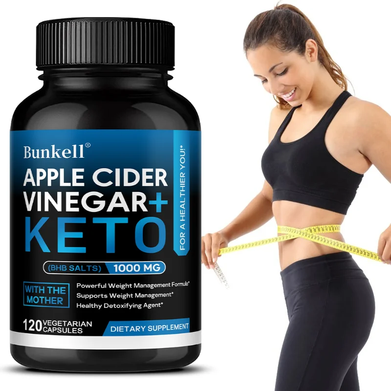 Keto Apple Cider Vinegar Capsules 1000mg, Support Metabolic Function, Digestion, Appetite Management & Body Cleansing