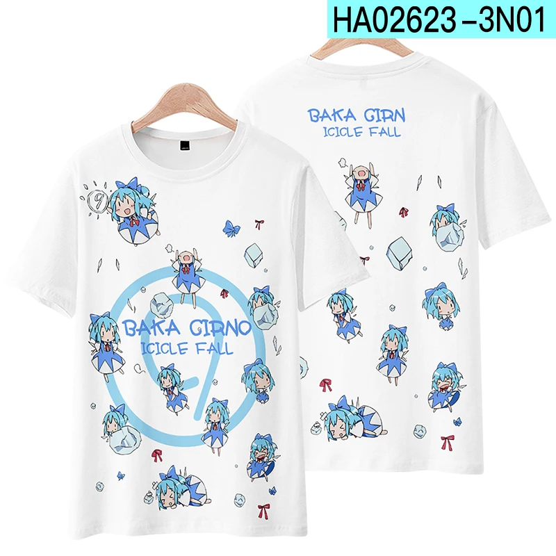 Game Touhou Project Hakurei Reimu T-shirt 3D Print Kids Anime Tees Men Women Short Sleeve O-Neck tshirt Fashion Harajuku Y2k Top