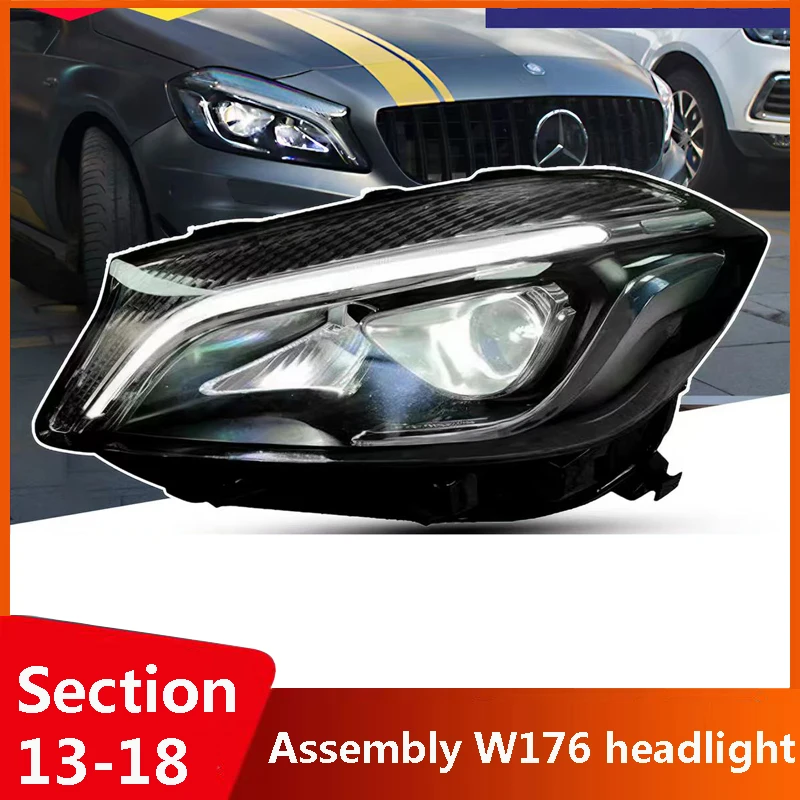 Applicable to 13-18 Mercedes-Benz A-Class Headlight Assemblies, W176 Headlights, LED Lenses and AMG Models.