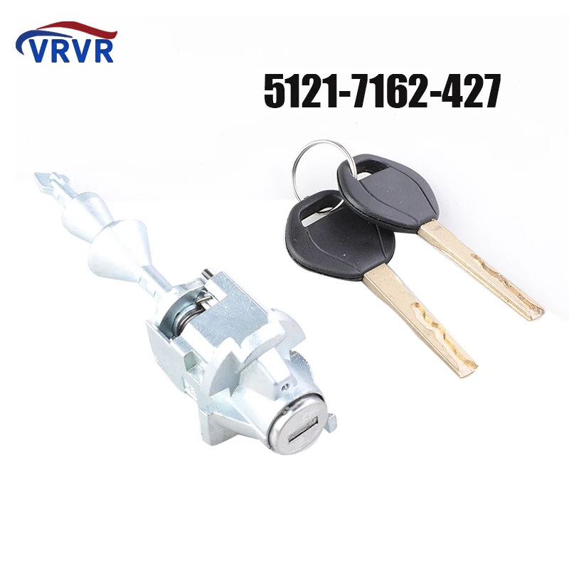 Car Left Door Lock Cylinder With 2 Keys Repair Kit 5121-7162-427 51217162427 51217162439 For BMW 3 E90