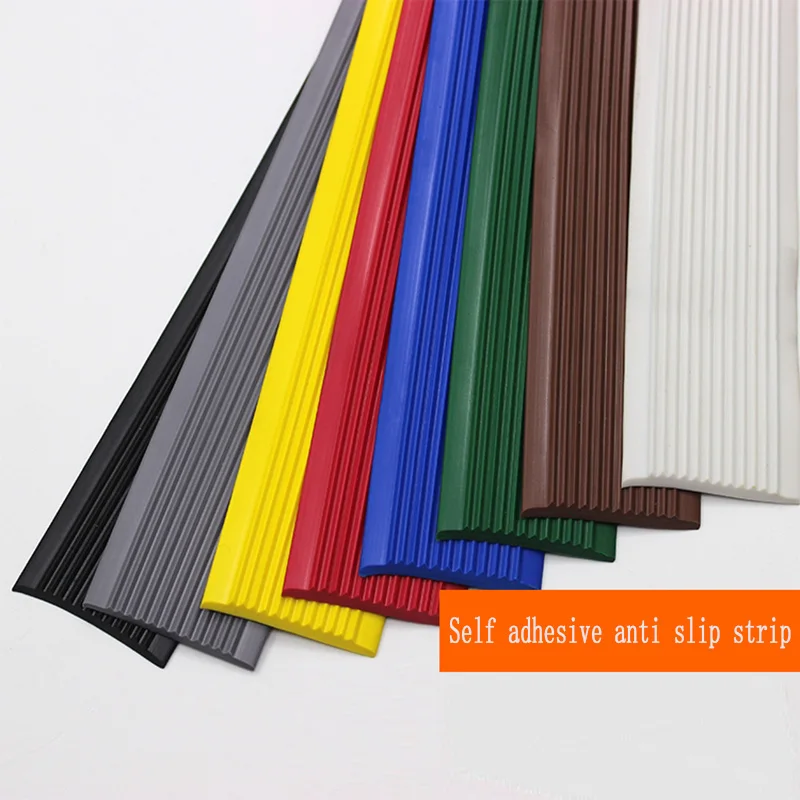 1M Staircase Anti Slip Strip Step Edge Ceramic Tile Marble Strip Floor Slope  Aisle Pressure Adhesive Strip Self-Adhesive