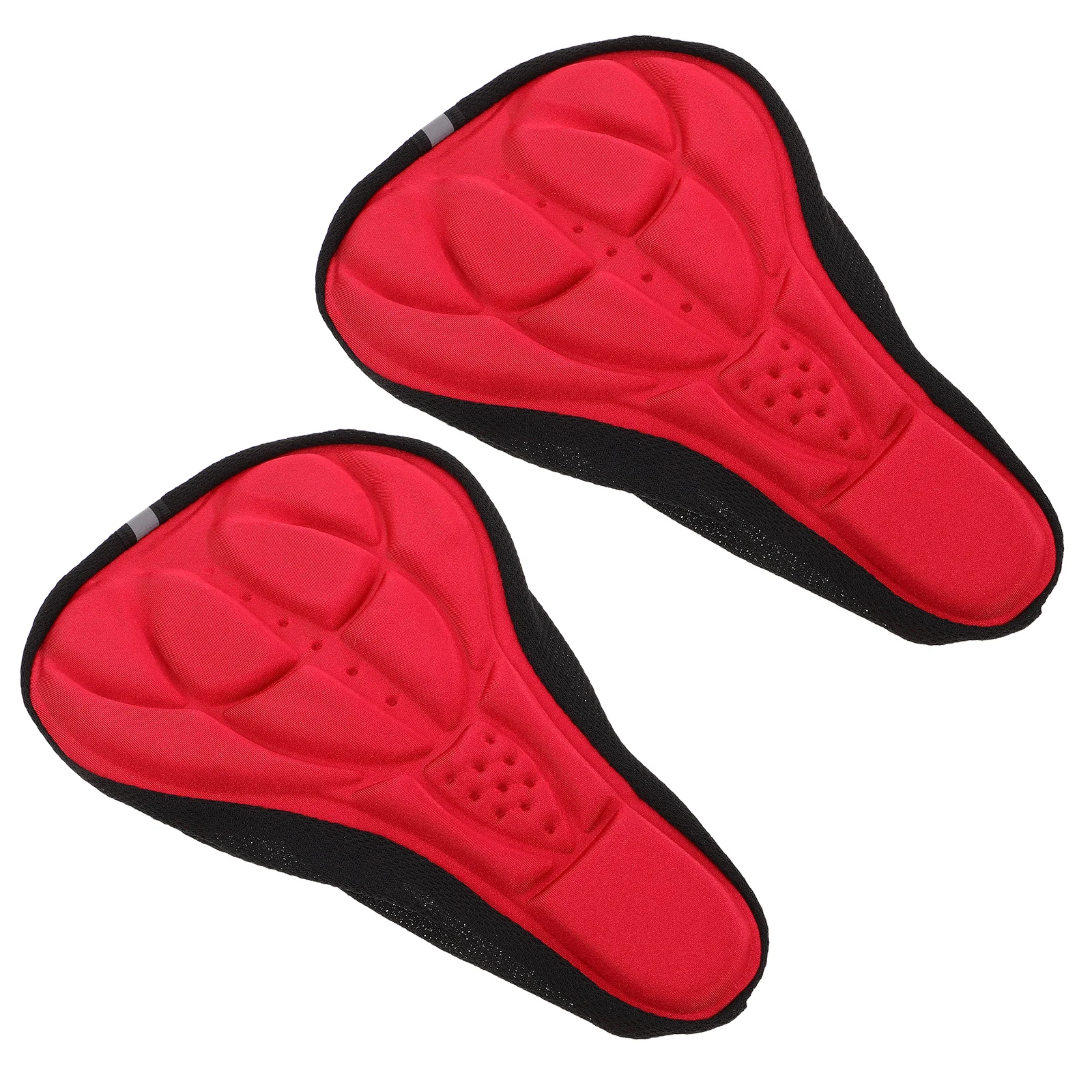 

2pcs Bike Seat Cover 3D Red Sponge Waterproof Padded Soft Bicycle Rain Covers Kids Cycling Gear