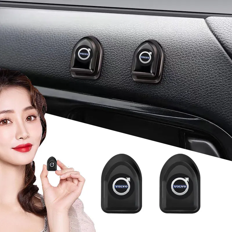 Car Styling Car Hooks Self Adhesive Car Mini Storage Hooks Auto Accessories For Volvo Xc90 S60 S80 Xc60 Xc70 Xc90 Fh V50 S40 C30