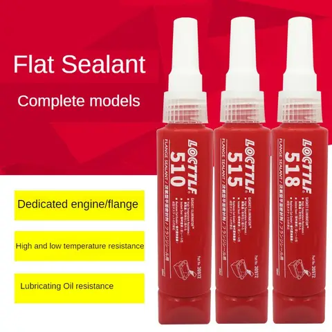 510 515 518 Instead of Gasket Anaerobic Flat Sealant Engine Cylinder Head Fastening High-temperature Glue 50ml/ Bottle
