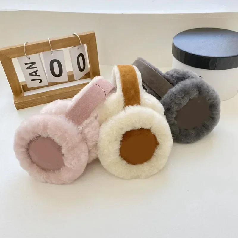 Ear Warmers Sheepskin And Wool Integrated Ear Covers Versatile Earmuffs For Couples