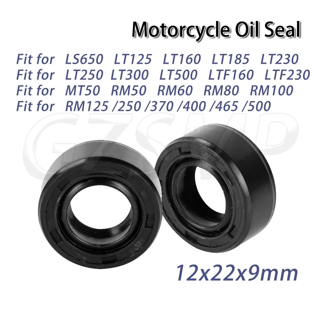 

2/4/10pcs Fit for SUZUKI LT125 LT250 LT300 LT500 LTF160 LTF230 RM80 100 125 250 400 500 12x22x9mm Gear Shift Shaft Oil Seal