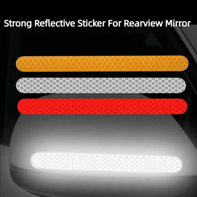 العالمي سيارة مرآة الرؤية الخلفية عاكس شريط أمان ملصقات المضادة للتصادم عاكس ملصقات الشارات اكسسوارات السيارات الخارجية