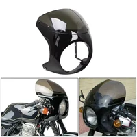 Para Harley Sportster Bobber Touring Honda motocicleta Universal Cafe Racer 7 pulgadas faro manillar carenado parabrisas Kits