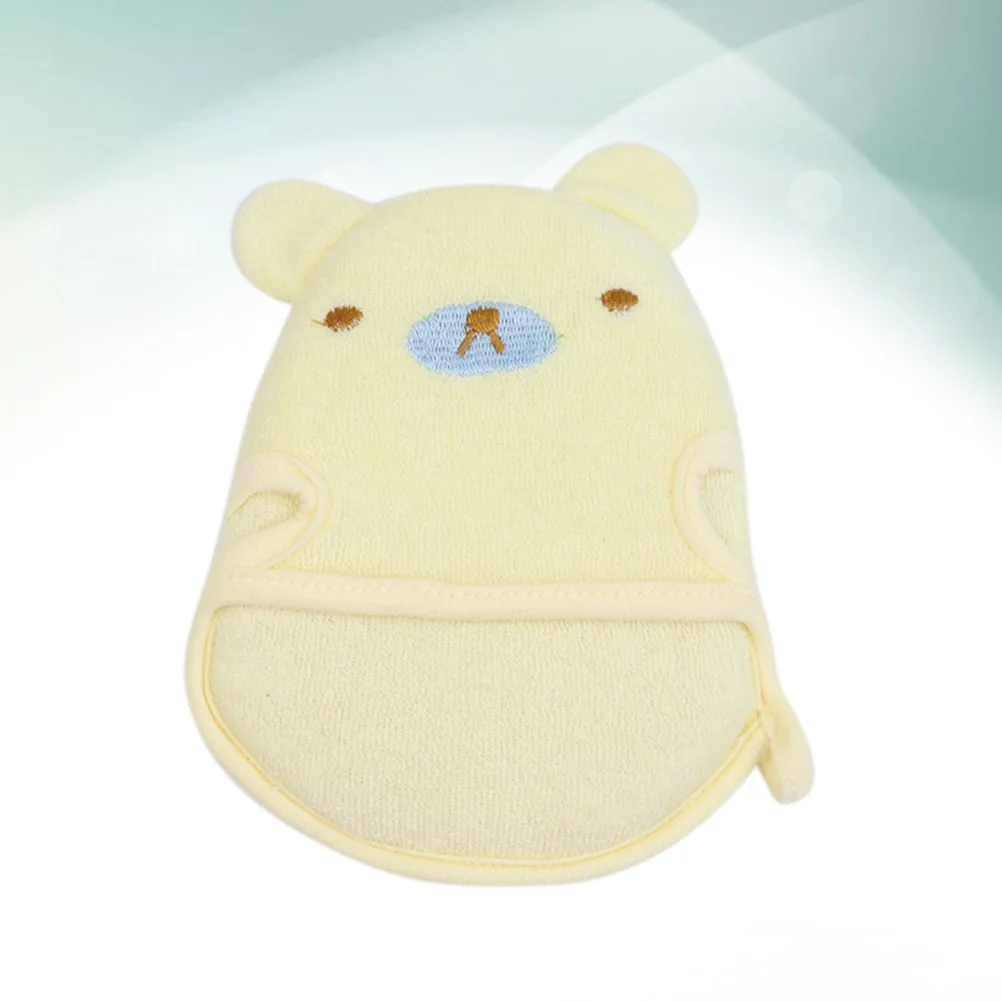 منشفة استحمام للأطفال بتصميم كرتوني أصفر للرضع، منشفة استحمام ناعمة لتقشير البشرة اللطيفة #5