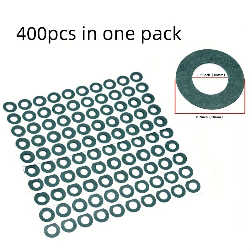 400 Stück selbstklebende, feste/hohle 18650-Batterie-Isolierpads, 18650-Batterie-Isolierringe, 18650-Hochdichtepapier, Isolierpad-Kreise, einseitig klebende Batterien