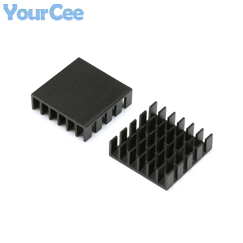 10pcs/2pcs Heatsink 20*20*6mm Black Radiator Cooling Fin Aluminum Cooler Heat Sink 20X20X6mm