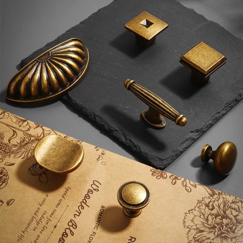 Imagen 2 del producto Tiradores de almacenamiento de armario de cocina antiguos, tiradores de armario Retro, tiradores de armario Vintage, perillas de puerta, perillas de cajón, manijas de muebles